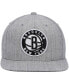 Фото #2 товара Men's Heathered Gray Brooklyn Nets 2.0 Snapback Hat