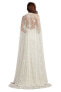 ფოტო #3 პროდუქტის Women's Piers Embroidered Cape Gown