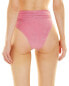 Фото #2 товара Sonya High Waist Ruched Brief Women's Pink 14