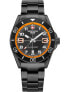 Фото #2 товара Наручные часы FENKOO Men's Military Watch Quartz Calendar Dual Time Zones Stainless Steel Band Wrist Watch Gold.