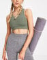 Фото #1 товара Monki sports crop top co-ord in green - MGREEN