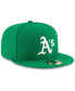 ფოტო #3 პროდუქტის Men's Green Oakland Athletics Alt Authentic Collection On-Field 59FIFTY Fitted Hat