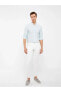 Фото #9 товара Рубашка классического покроя LC WAIKIKI Classic Regular Fit с длинным рукавом из смеси хлопка.