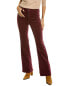 Current/Elliott The Side Street Claret Velvet Bootcut Jean Women's Red 24