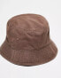 adidas Originals trefoil bucket hat in brown