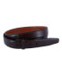 ფოტო #1 პროდუქტის Men's Feather Edge Pebble Leather Harness Belt Strap