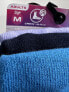 Фото #5 товара CROCS 3-PACK ADULT FLIP FLOP CUT BLUE/ PURPLE CREW SOCKS SIZE S, M New