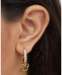 ფოტო #2 პროდუქტის Mickey Mouse Cubic Zirconia Hoop Earrings, Officially Licensed