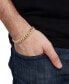 Фото #2 товара Men's Cuban Chain Link Bracelet (10mm) in 14k Gold