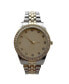 ფოტო #1 პროდუქტის Two Tone Everyday Elegant Look Women Metal Watch