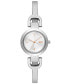 ფოტო #2 პროდუქტის Women's City Link Silver-Tone Stainless Steel Bracelet Watch 26mm and Top Rings Set