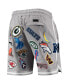 Men's Gray Nfl Pro League Allover Shorts