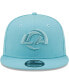 Фото #3 товара Men's Aqua Los Angeles Rams Color Pack 9FIFTY Snapback Hat