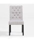 Фото #1 товара Upholstered Button Tufted Dining Side Chair