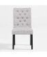 Upholstered Button Tufted Dining Side Chair