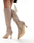 Фото #3 товара New Look knee boot in cream