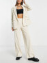 Фото #1 товара Selected Femme tailored cord suit trousers in winter white