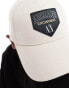 Armani Exchange logo baseball cap in light beige