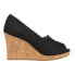 Фото #1 товара TOMS Michelle Wedge Womens Black Casual Sandals 10016371T