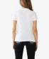 Фото #2 товара Women's Short Sleeve Side Tape Slim Crew T-shirt