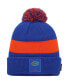 Фото #1 товара Men's Royal Florida Gators Sideline Team Cuffed Knit Hat with Pom