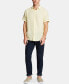 Фото #4 товара Men's Classic-Fit Solid Linen Short-Sleeve Shirt
