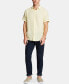 ფოტო #4 პროდუქტის Men's Classic-Fit Solid Linen Short-Sleeve Shirt