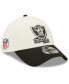 ფოტო #1 პროდუქტის Men's Cream, Black Las Vegas Raiders 2022 Sideline 39THIRTY 2-Tone Flex Hat