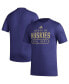 Фото #1 товара Men's Purple Washington Huskies AEROREADY Pregame T-shirt