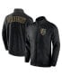 Men's Black Vegas Golden Knights Step Up Crinkle Raglan Full-Zip Windbreaker Jacket Черный, S - фото #1