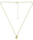 ფოტო #3 პროდუქტის Lemon Green & Green Quartz Pear Pendant Necklace, 16" + 2" extender, Created for Macy's