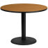 Фото #1 товара 42'' Round Natural Laminate Table Top With 24'' Round Table Height Base