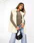 ASOS DESIGN super fluffy gilet in cream