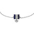 Beautiful silver bracelet with lapis lazuli and zircons EG3572040