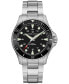 ფოტო #1 პროდუქტის Men's Swiss Automatic Khaki Navy Scuba Stainless Steel Bracelet Watch 43mm