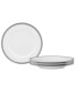 Фото #1 товара Whiteridge Platinum Set Of 4 Bread Butter/Appetizer Plates, 6-1/2"