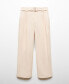 ფოტო #11 პროდუქტის Women's Pleated Suit Pants