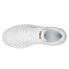 Puma Smash V3 Laser Cut Platform Lace Up Womens White Sneakers Casual Shoes 389