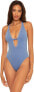 Фото #4 товара Becca by Rebecca Virtue 288925 Women's Reversible One Piece Swimsuit Multi S