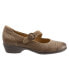 Фото #1 товара Softwalk Chatsworth S1755-312 Womens Brown Narrow Mary Jane Flats Shoes