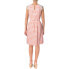 Maison Jules Women's Crochet Trim Dress Coral Pink White L