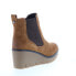 Diba True Nir Vana 75815 Womens Brown Suede Slip On Ankle & Booties Boots