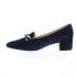 Фото #3 товара Gabor 91-441-16 Womens Blue Suede Slip On Pumps Heels Shoes