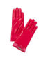 Фото #1 товара Portolano Cashmere-Lined Leather Gloves Women's Pink 6.5