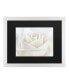 Фото #1 товара Cora Niele Pure White Rose Matted Framed Art - 20" x 25"