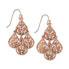 Pear Shaped Filigree Drop Earrings