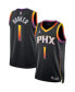 ფოტო #1 პროდუქტის Men's Devin Booker Black Phoenix Suns Statement Edition Swingman Jersey