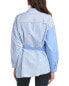 Фото #2 товара Anna Kay Unique Silk-Blend Shirt Women's Blue S