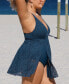 Women's Emerge Crochet Cross Back Plus Size Swim Dress