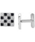 Фото #4 товара Запонки Blackjack CZ Square Stainless Steel